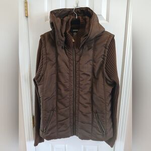 eivissa  Women's Chocolate Jacket, With Hood, Size XL